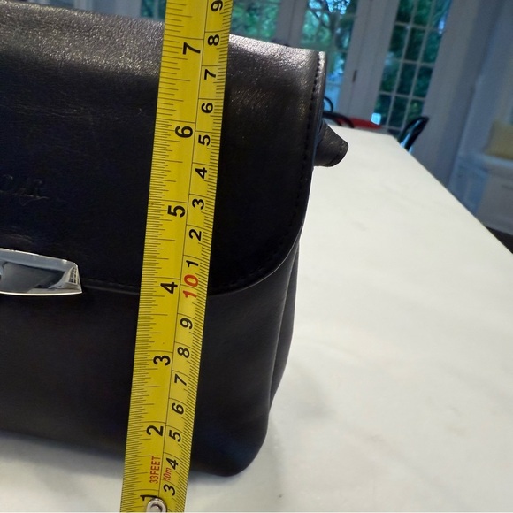 GODDAR Women’s European Black Leather Crossbody W/ Silver Accents - Picture 11 of 16